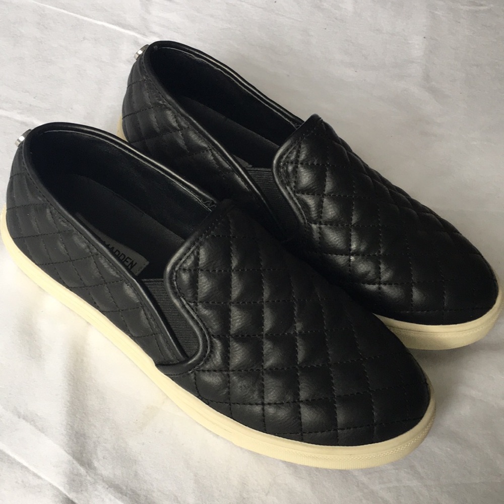 Steve Madden Quilted Leather Slip-On, 8.5